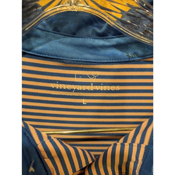 VINEYARD VINES‎ Performance GOLF Shirt Blue / PINK Striped Large - Picture 3 of 5